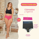 PANTY DE CORTE ALTO DAMA PAQX4 SURTIDO