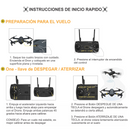 Dron plegable con cámara wifi 2.4g 998w