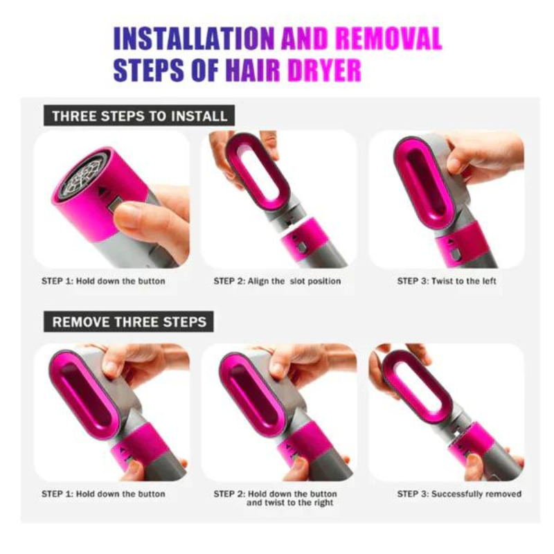 Cepillo 5 en 1 Styler - Ellegance DeLuxe Hair